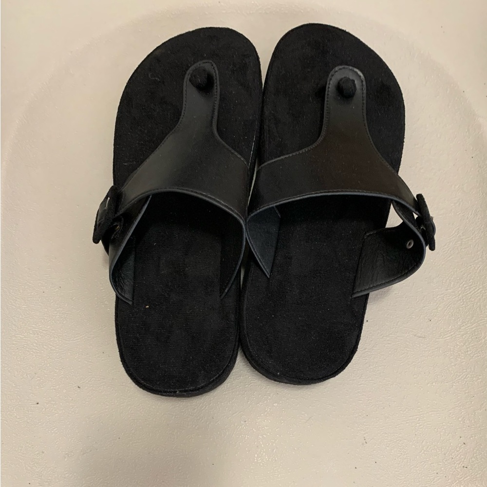 Black Thong Sandals size 81/2 - Picture 2 of 6